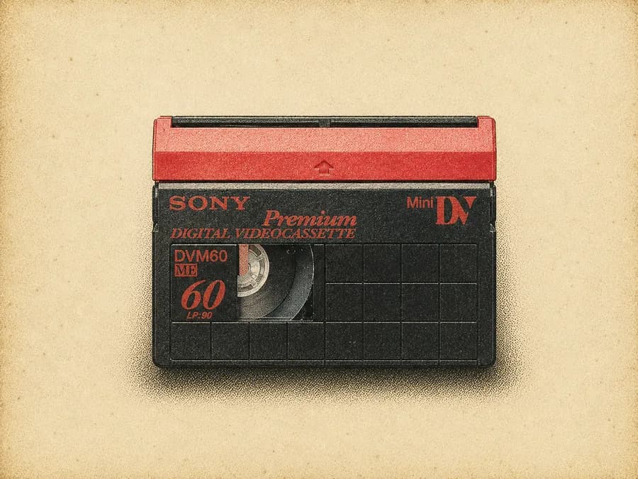 Reference photo of a MiniDV / DVCAM