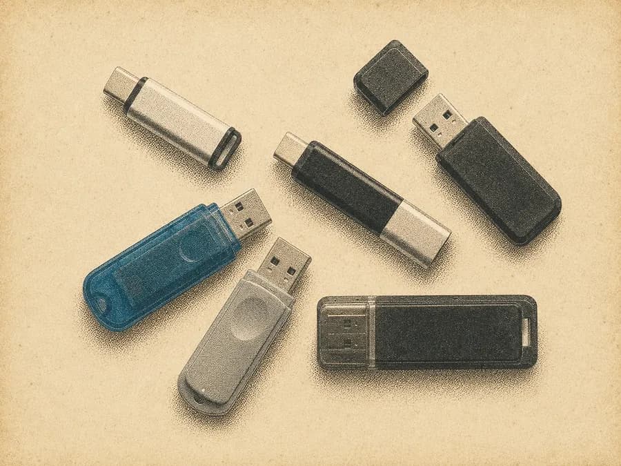 Reference photo of a USB sticks