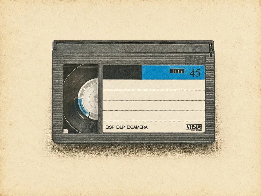 Reference photo of a VHS-C / S-VHS-C